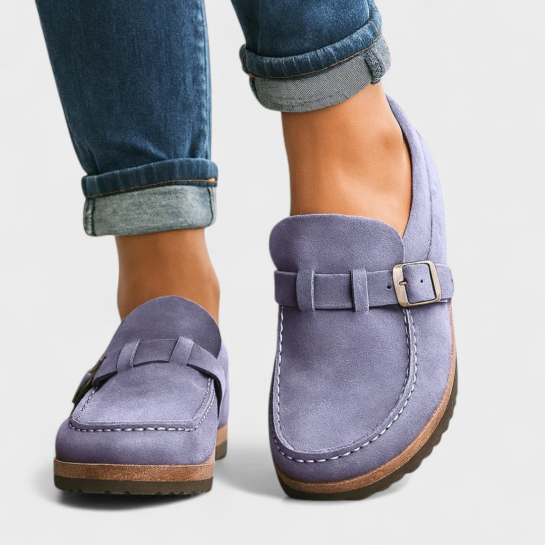 Inês - Mocassins de Camurça com Fivela - Image 6