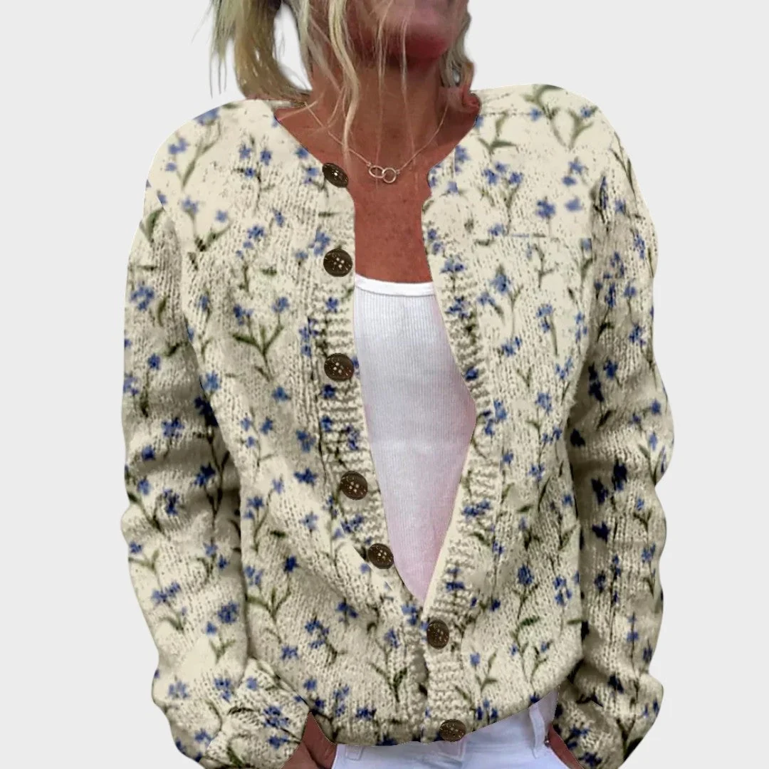 Camila - Cardigan Floral de Outono - Image 2