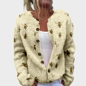 Bianca - Cardigan Floral de Outono