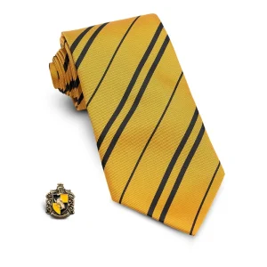 Gravata e pin Hufflepuff Harry Potter