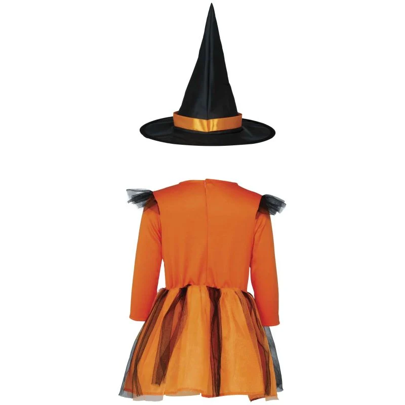 Fato de Bruxinha Abóbora Halloween para bebé - Image 5