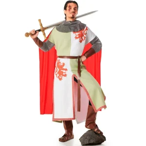 Fato de Cavaleiro Medieval Leão para homem