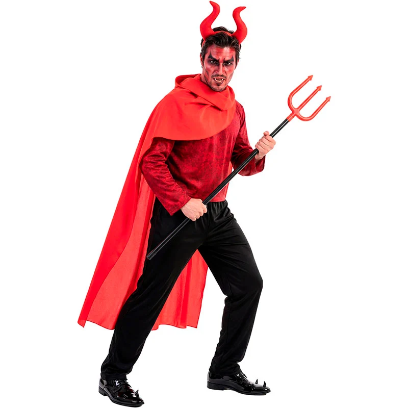 Disfraz de Demonio con capa para hombre