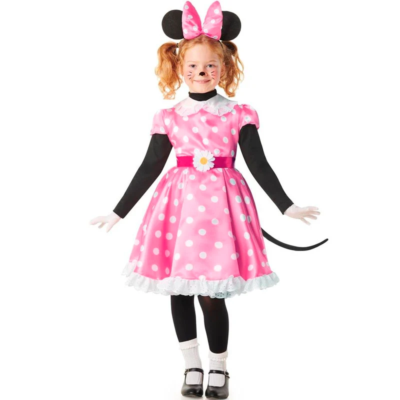 Fato de Ratoncita rosa para menina