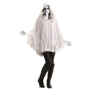 Fato de Poncho Fantasma adulto unisexo
