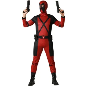 Fato de Deadpool banda desenhada para homem