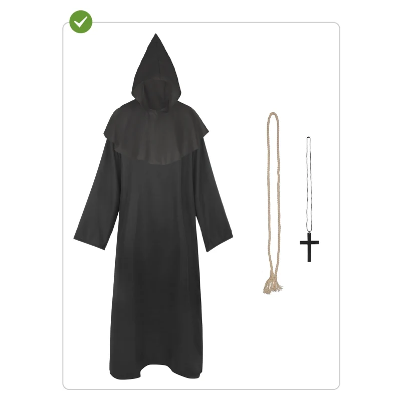 Fato de Monge Deluxe para adulto - Image 6