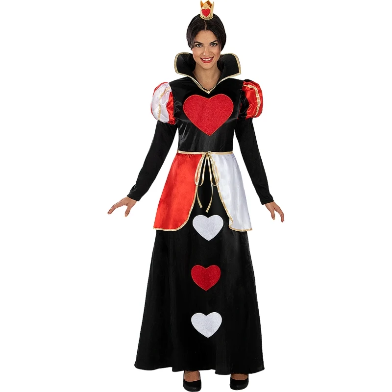 Fato de Rainha de Copas Clássica para mulher