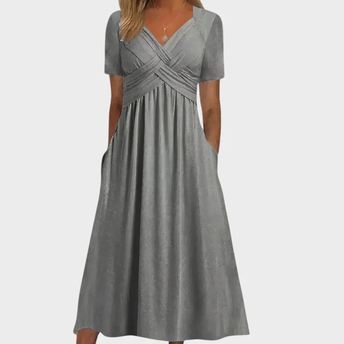 Teresa - Vestido confortável com decote em V - Image 6