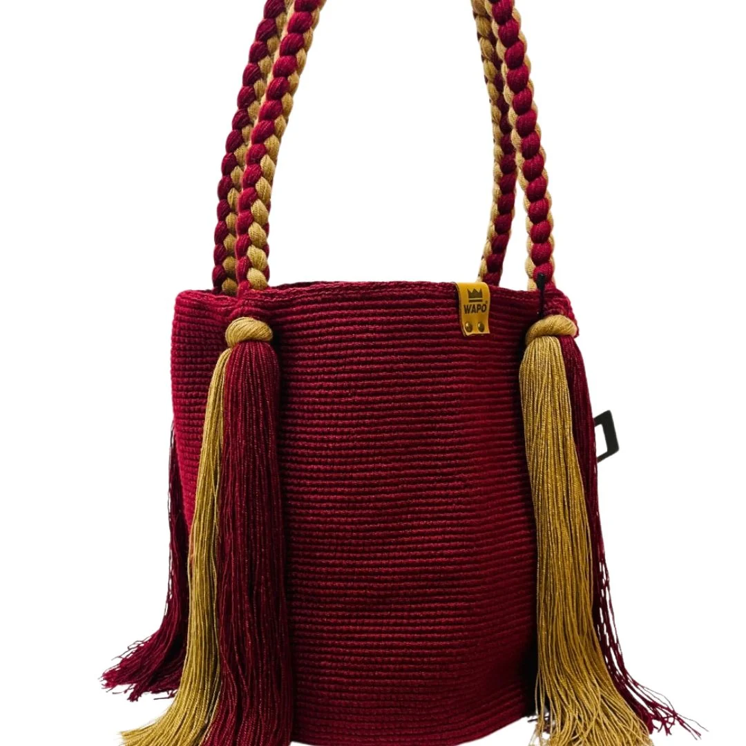 Saco Wayuu Clássica com Alças Trançadas e Franjas Longas - Image 8