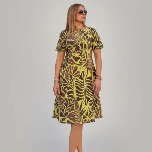 Vestido curto com padrão
