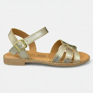 Sandalia plana em pele Ref. 520630