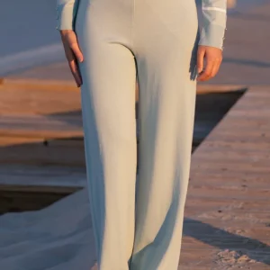 Calça de malha lisa