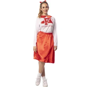 Fato de Cheerleader Sandy Grease para mulher
