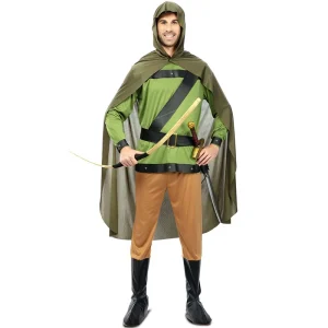Fato de Robin Hood Arqueiro para homem