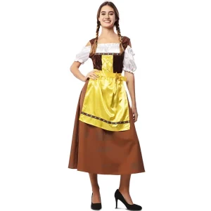 Fato de Bávara Oktoberfest marrom para mulher