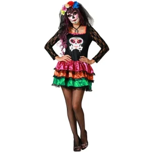 Fato de Catrina sexy para mulher