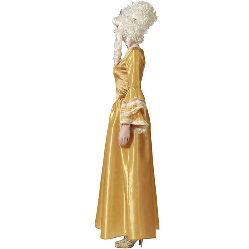 Fato de Cortesão dourado para mulher - Image 3