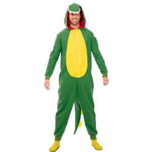 Fato de Dinossauro Kigurumi adulto unisexo