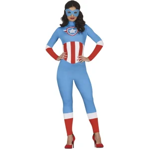 Fato de Heroína Capitão América para mulher