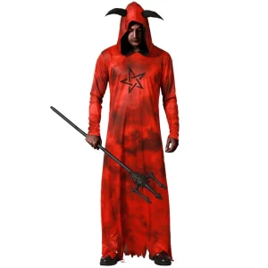 Fato de Diabo do pentagrama para homem