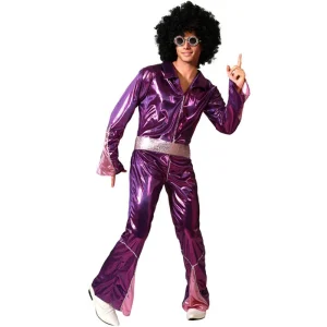 Fato de Disco fúcsia para homem