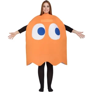 Fato de Fantasma Clyde do Pac-Man adulto unisexo
