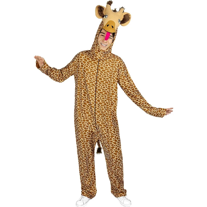 Fato de Girafa no zoo adulto unisexo