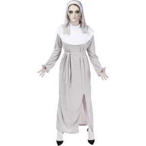 Fato de Freira fantasma zombie para mulher