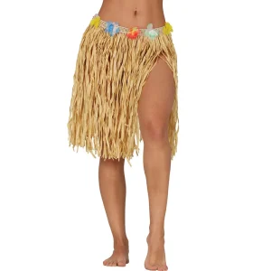 Saia de bailarina havaiana cor de palha