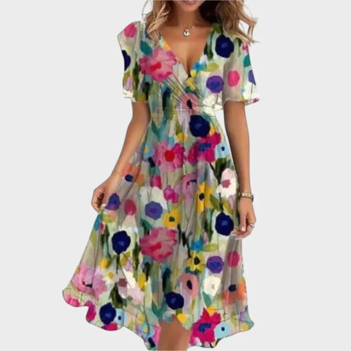 Adelaide - Vestido de senhora com decote em V - Image 5