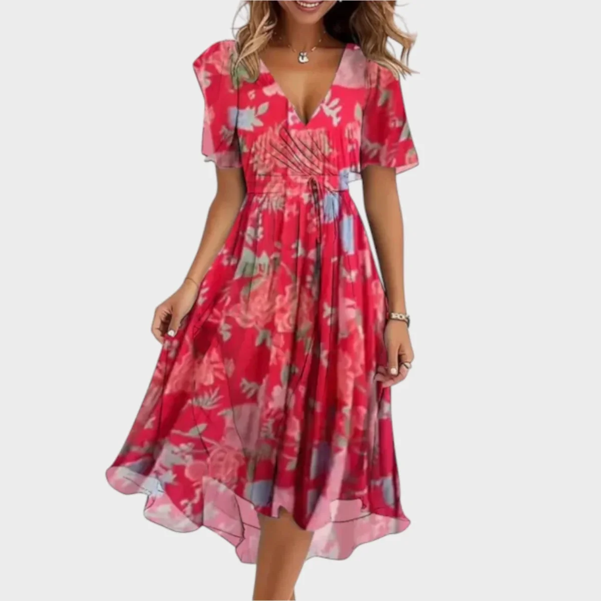 Adelaide - Vestido de senhora com decote em V - Image 3