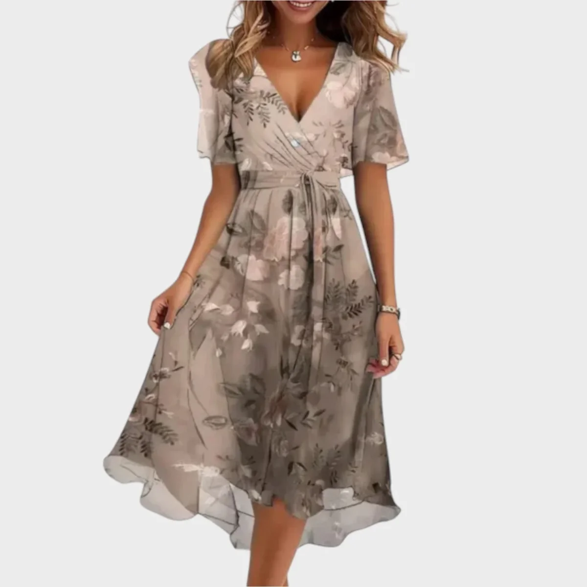 Adelaide - Vestido de senhora com decote em V - Image 4