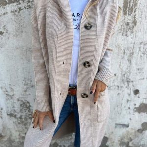 Sandra | Casaco de Malha Comprido e Elegante
