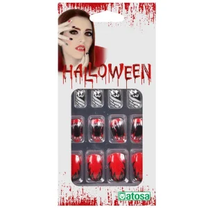 Unhas de Halloween em tons escuros