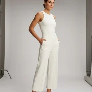 Calça pantalona lisa